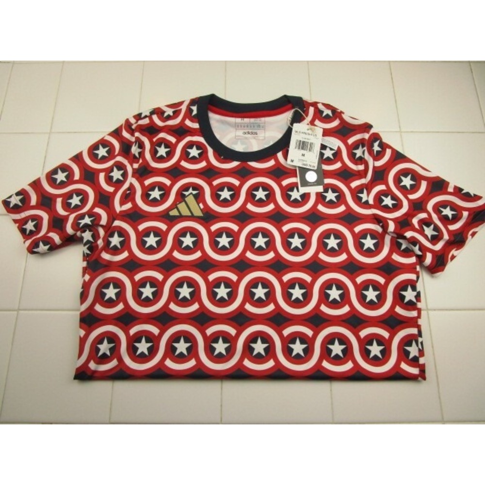 Adidas MLS Marvel Captain America Soccer Futbol Jersey Men's Medium Pre-Match
